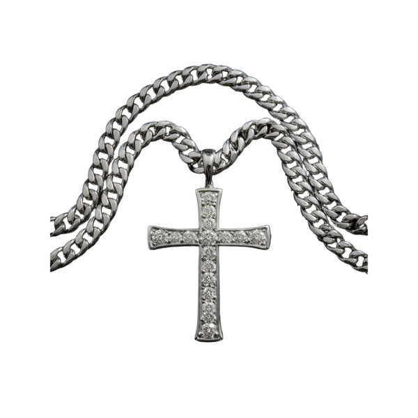 Mens-Diamond-Cross-Pendant